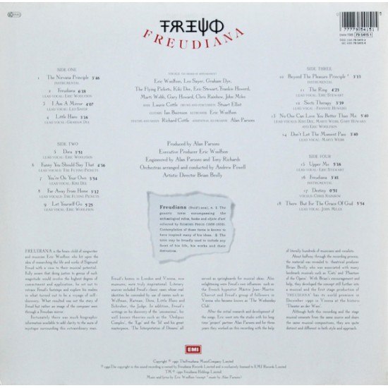 The Alan Parsons Project Freudiana 1990 I Plak Sesi